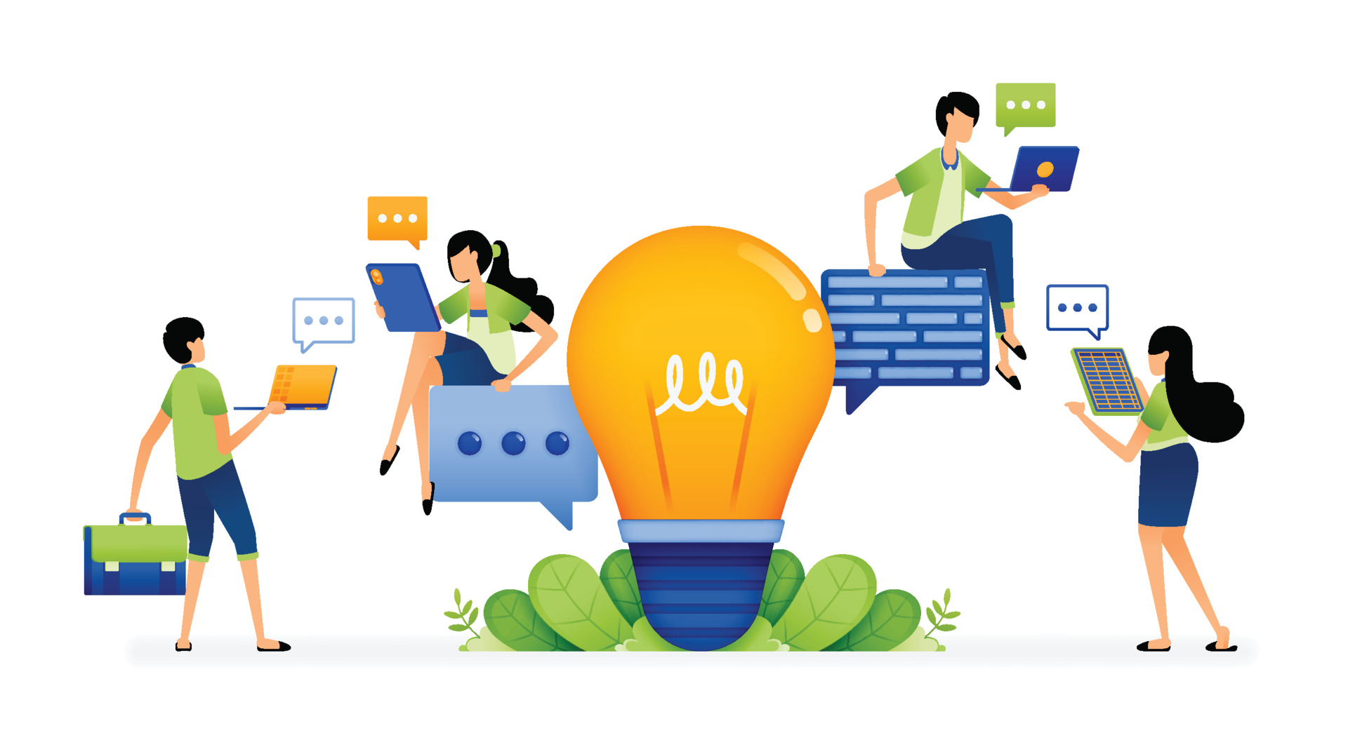 alt="Pessoas enviando mensagem de WhatsApp pelo GRI">